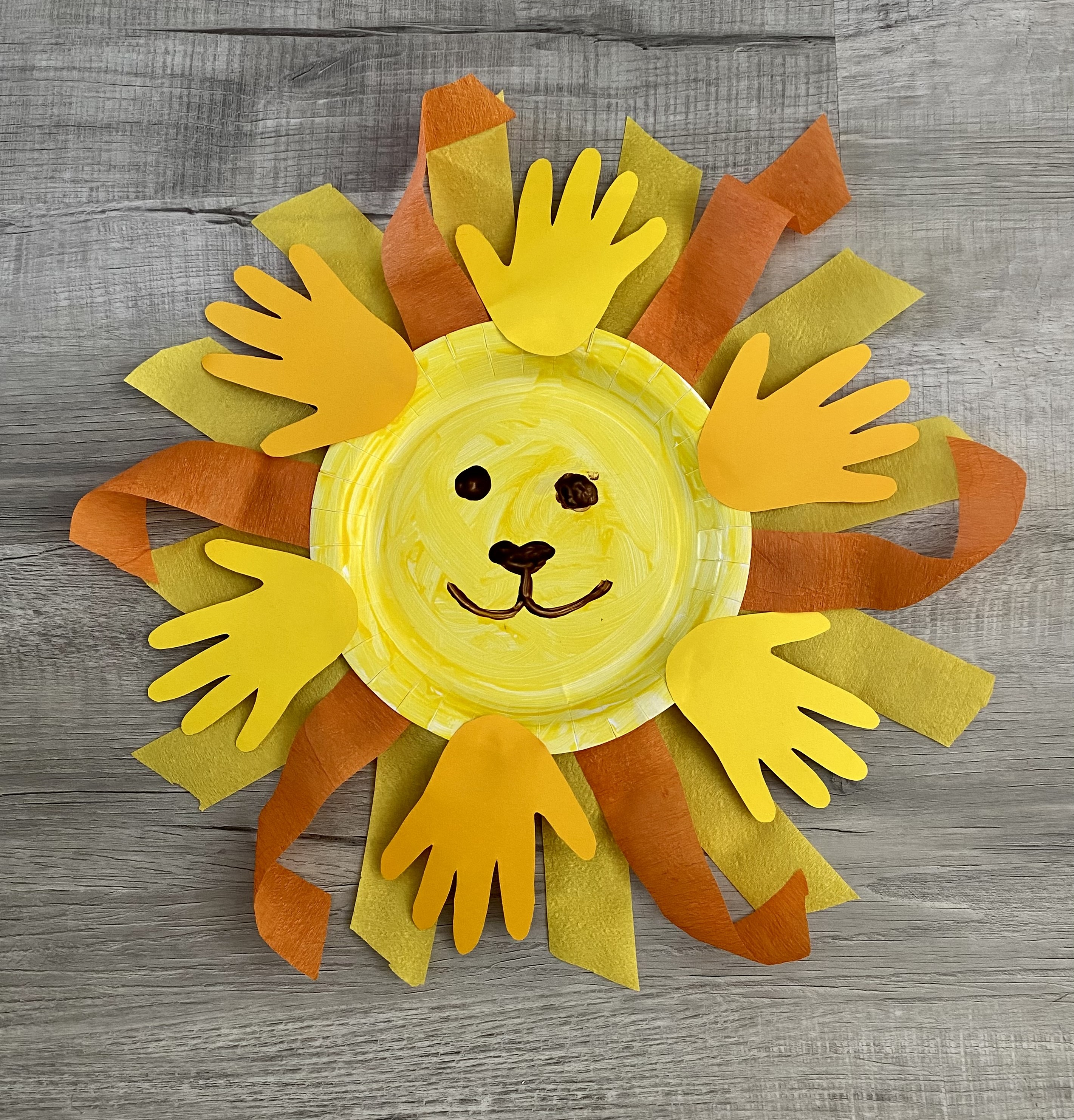 Paper Plate Lion Craft